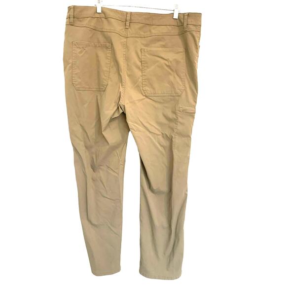 Original Vintage Weatherproof Cargo Pants 40/30 Mens Tan Nylon Outdoor Hiking - Picture 2 of 10